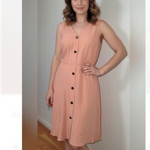 Luxology Coral Sleeveless Midi Dress